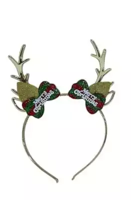 Новогодний ободок «Рожки оленя», золотой